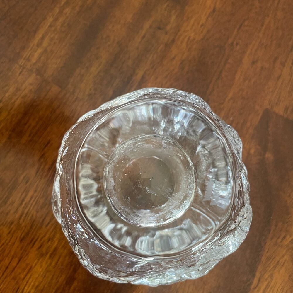 Vintage Kosta Boda Sweden Crystal Snowball Tea Votive Candle Holder Paperweight! - Picture 4 of 5